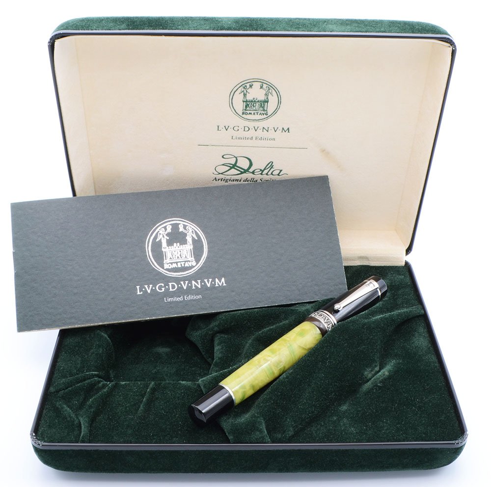 Delta Lugdunum LE Fountain Pen - Sterling Trim (1998), 18k Fine